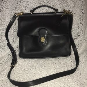 Coach vintage Willis bag with gold accents